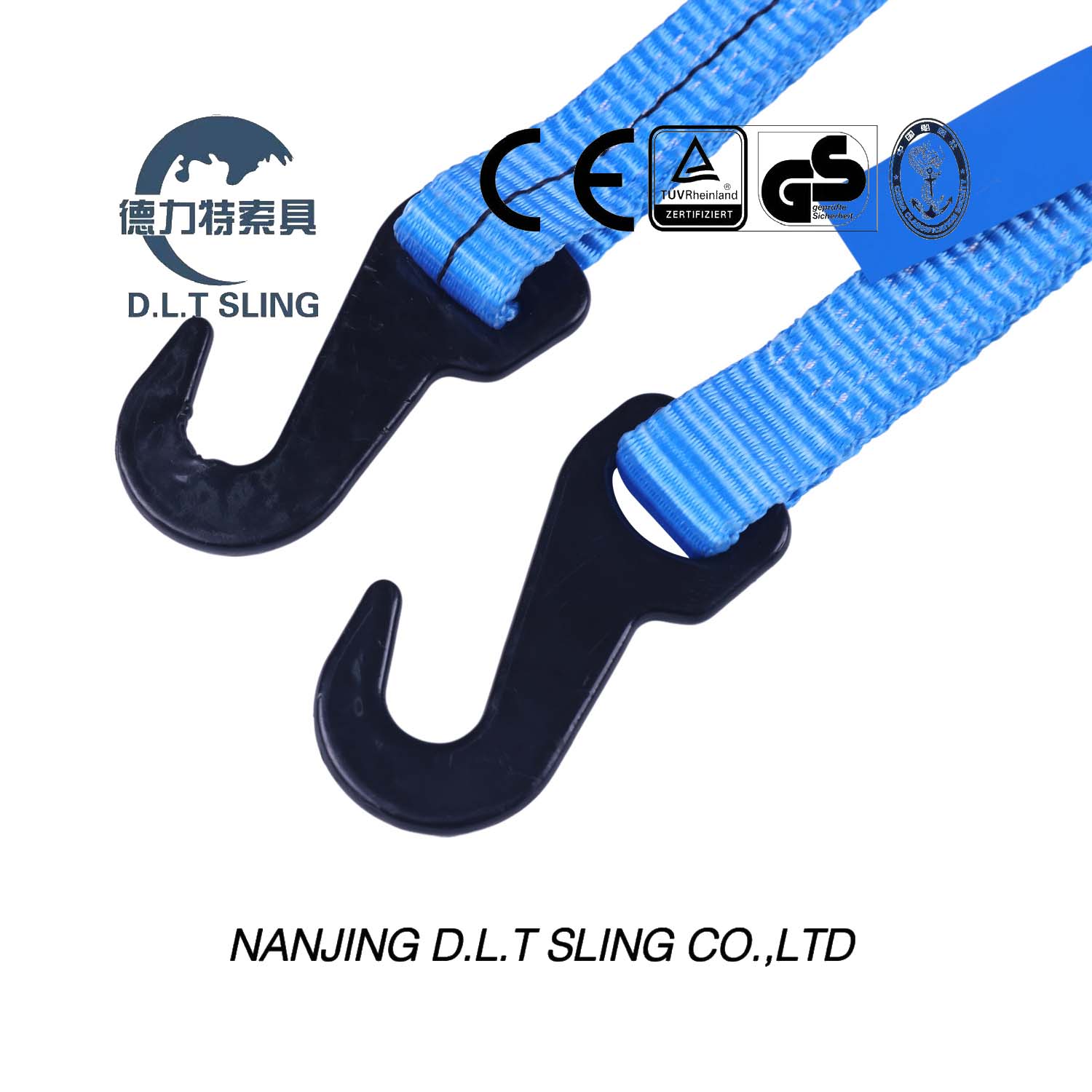 Ratchet Tie Down with lobster buckle Amarre con trinquete y hebilla de langosta