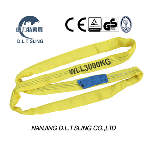 DLT Sling 3ton correas de honda redonda para levantar