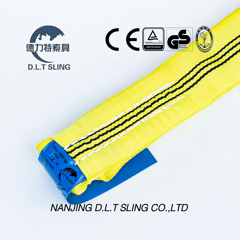 DLT Sling 3ton correas de honda redonda para levantar