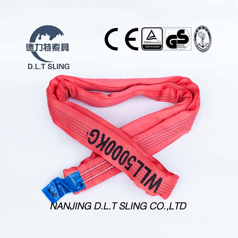 DLT Sling 5t poliéster elevación redonda ling