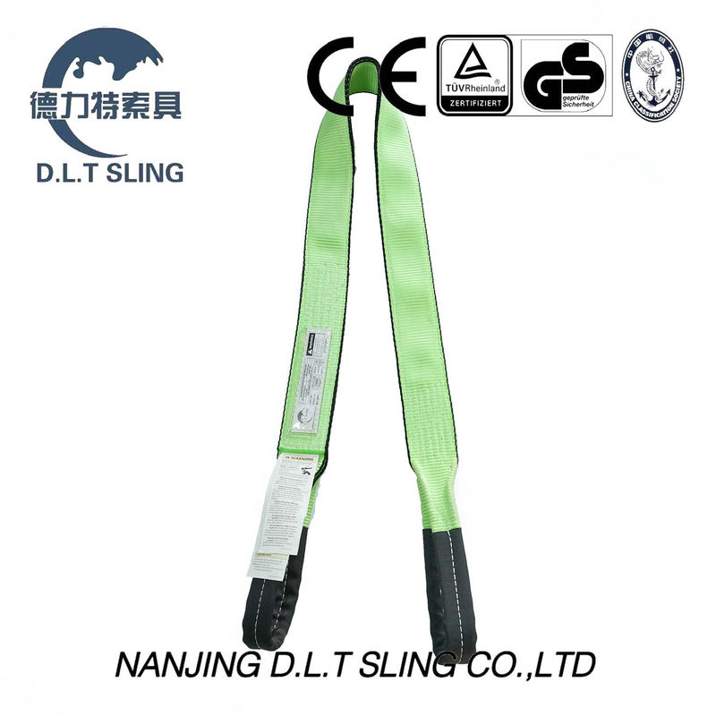 Correas de remolque con CE, certificados GS fluorescente verde
