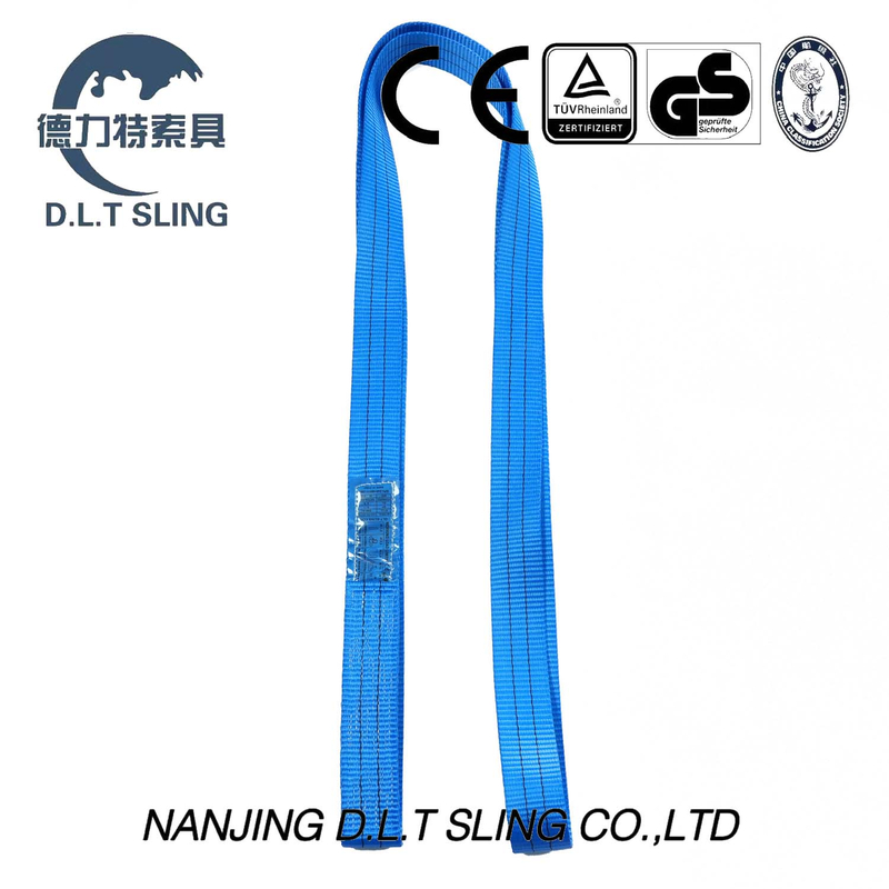 Línea azul y negra Sling de cintas sin fin 2m