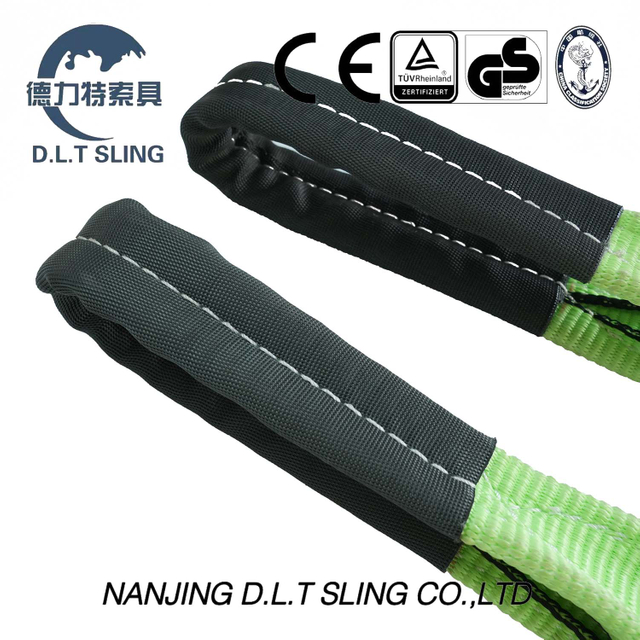 Correas de remolque con CE, certificados GS fluorescente verde