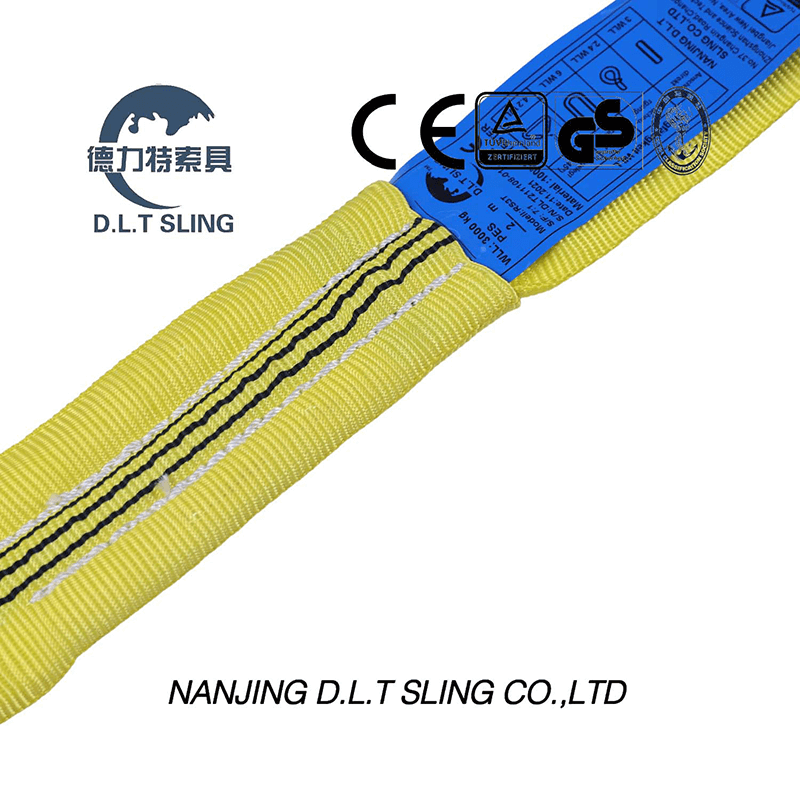 DLT Sling 3ton correas de honda redonda para levantar